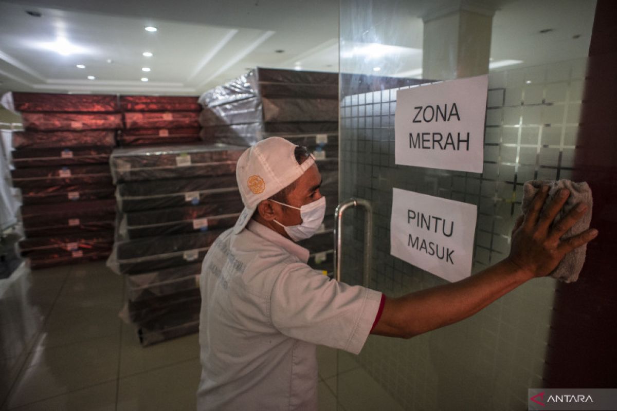 Lima titik zona merah COVID-19 ada di  Pal Merah Jakarta Barat