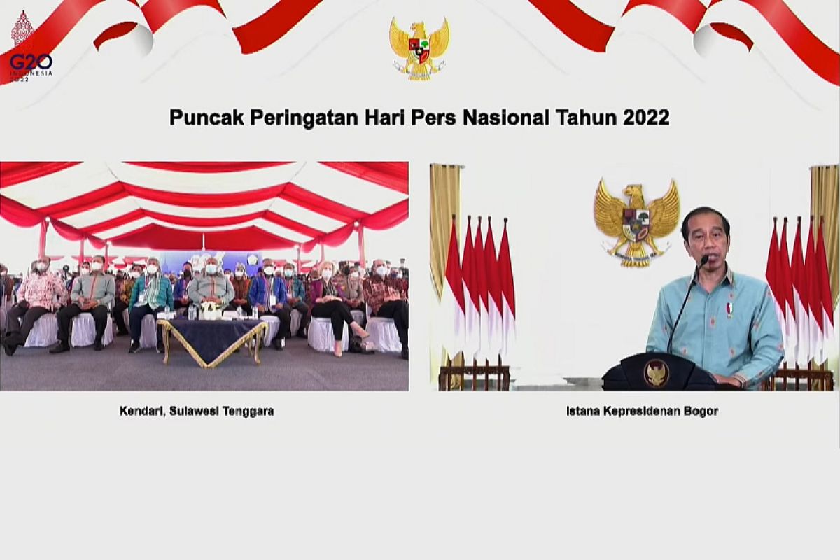 Presiden Jokowi ingatkan pers Indonesia agar tidak terjebak pragmatisme di tengah persaingan media