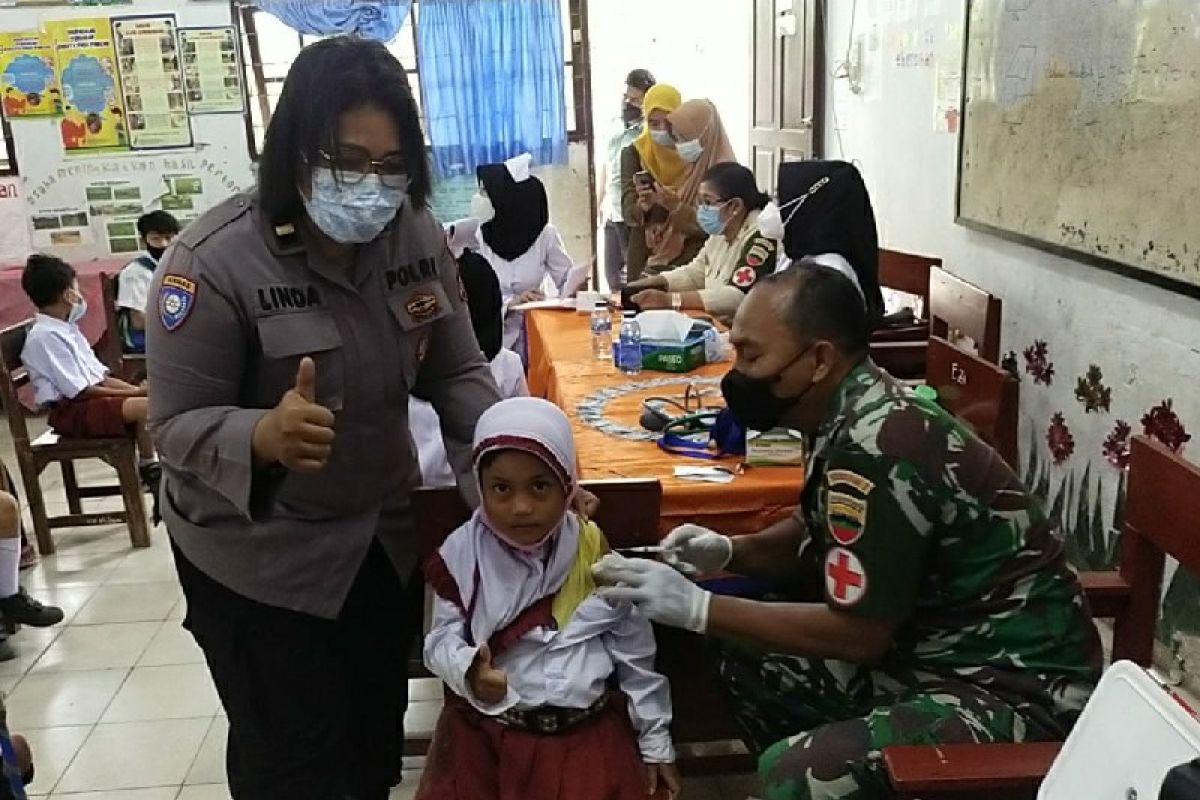 Kapolresta Deliserdang zoom meeting gelaran vaksinasi serentak dengan Kapolri