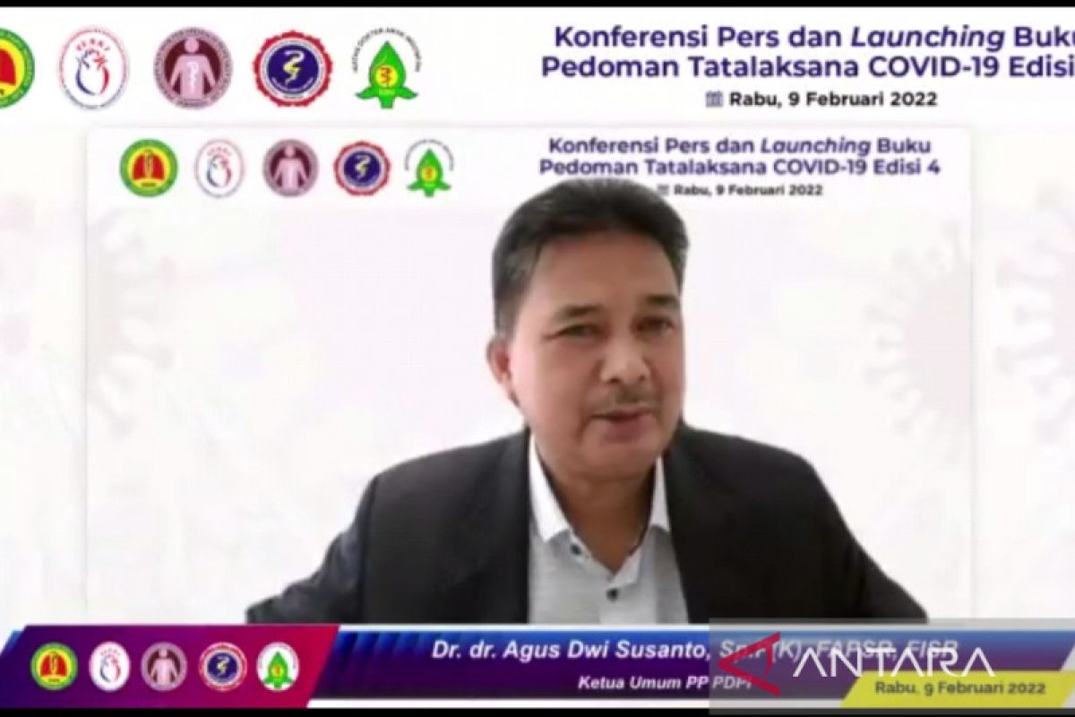 Ketum PDPI: Molnupiravir dan Paxlovid direkomendasikan untuk pasien COVID-19