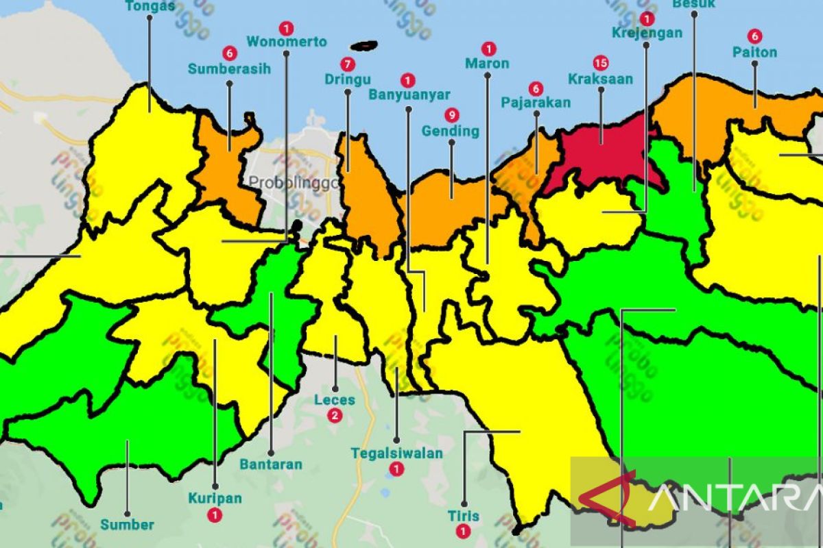 Satu kecamatan di Probolinggo masuk zona merah COVID-19