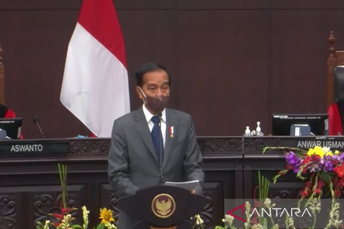 Presiden  Jokowi: Transformasi kukuhkan MK pengawal dan penjaga konstitusi