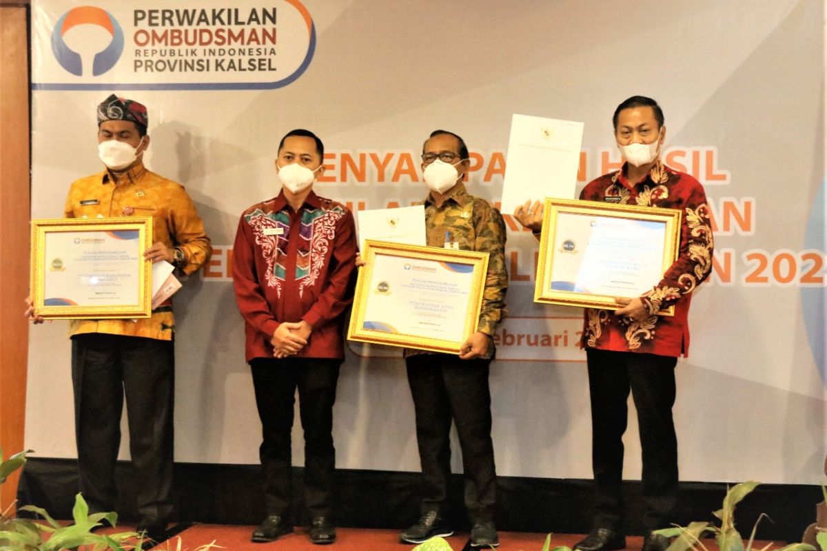 Banjarbaru wins Ombusman's high compliance in public service award