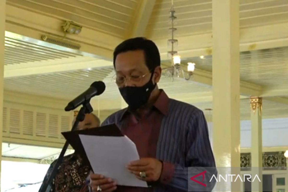 Sultan Hamengku Buwono X umumkan 73 kasus positif Omicron di DIY