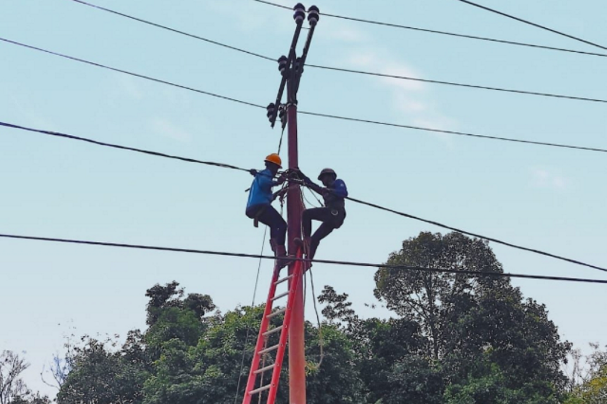 PLN listriki ratusan rumah warga di Desa Riam Kempadik Sintang