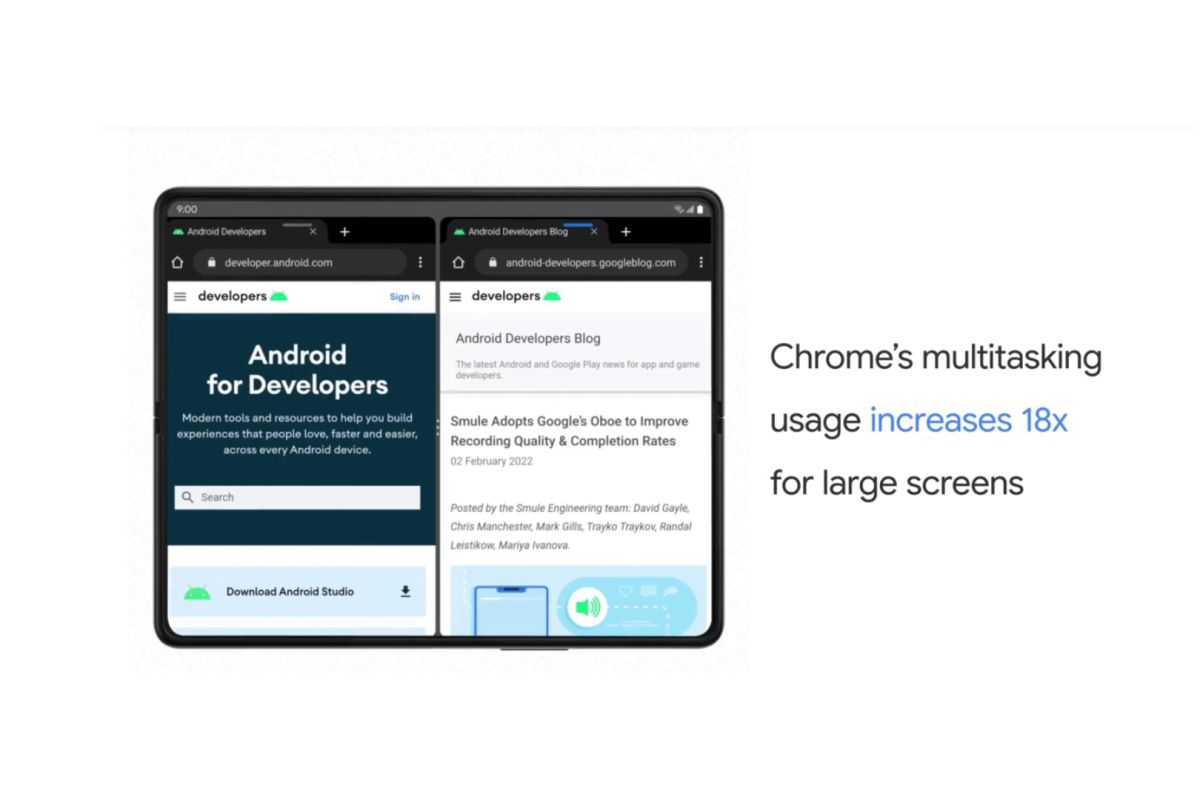 Chrome rilis "multiwindow" dengan peningkatan kinerja 18x pada tablet