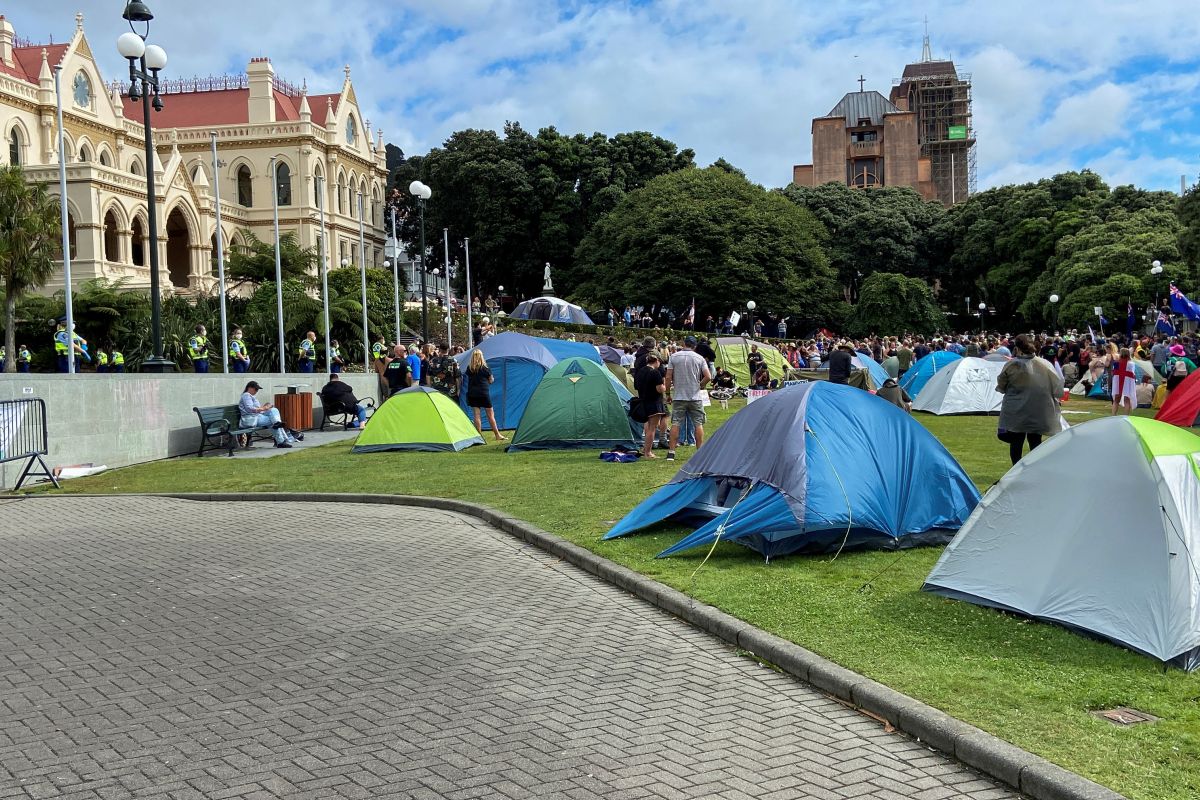 Protes mandat vaksin masih berlangsung di Australia, Selandia Baru