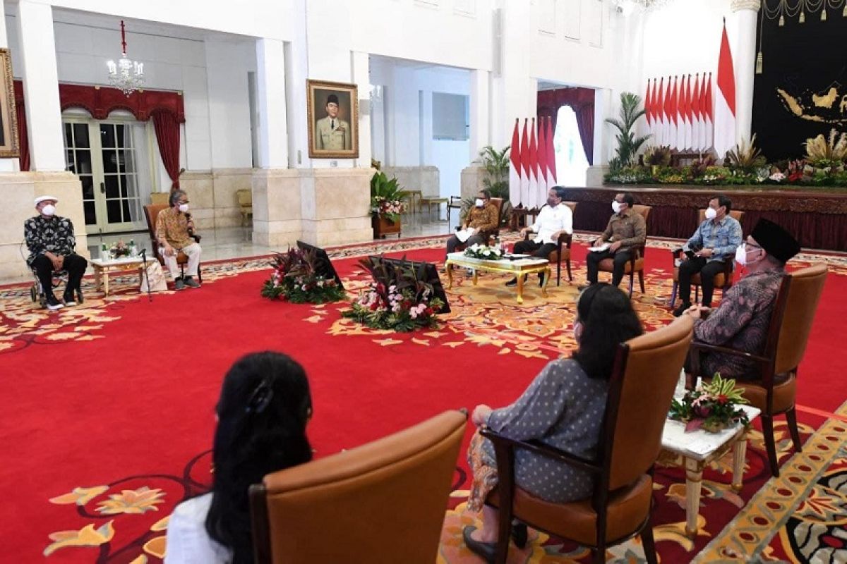 Presiden Jokowi dorong BUMN-swasta dukung pembiayaan kegiatan  seni budaya