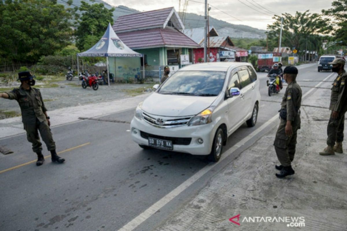 Pemprov Sulteng belum mengaktifkan pos penyekatan perbatasan provinsi