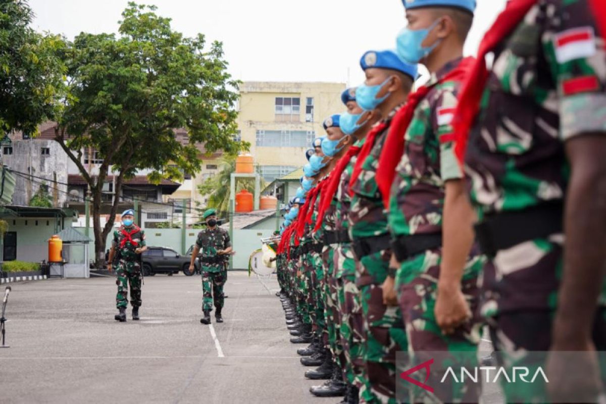 179 personel Yonif 731/ Kabaresi ikut pengamanan di Libanon, tunjukkan prestasi