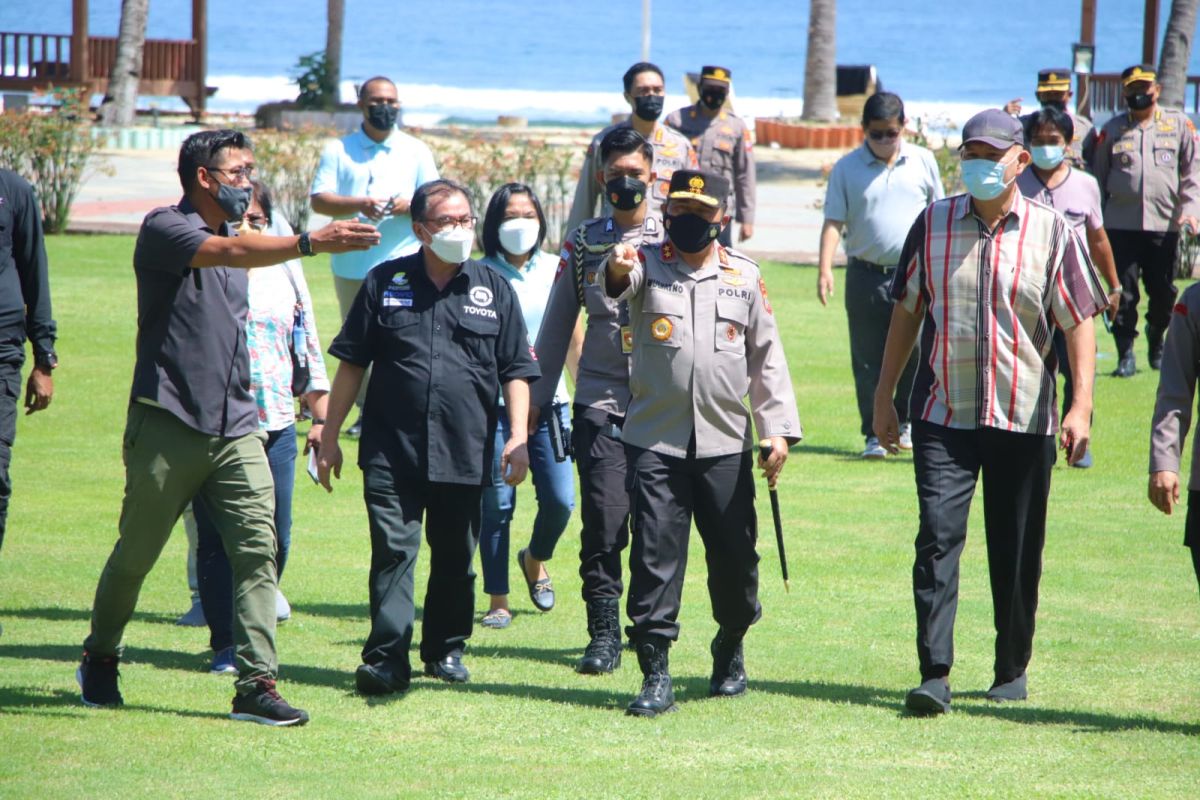 Kapolda Sulut cek kesiapan lokasi "Side Event W20" di Minahasa Utara