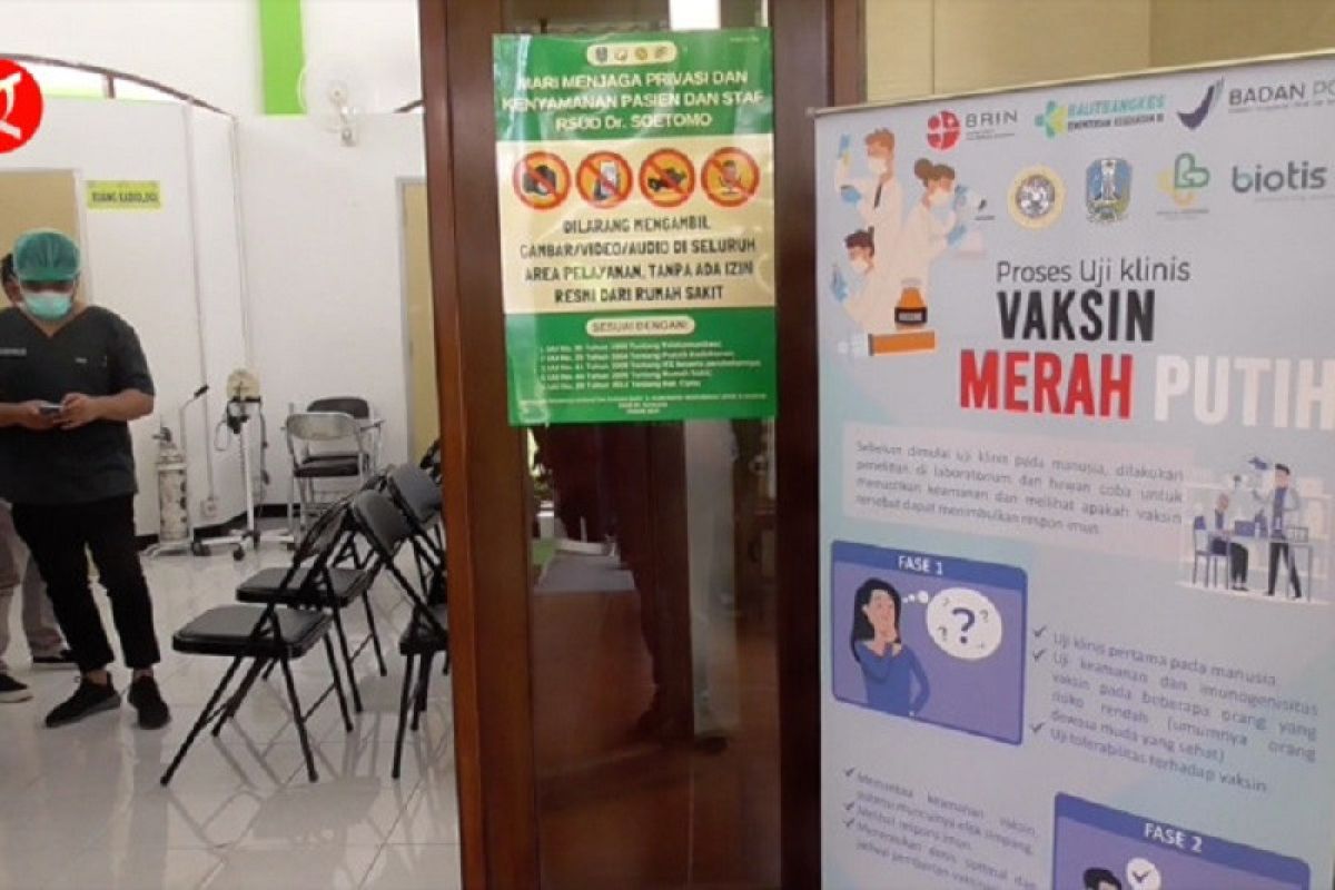 Uji Klinik Vaksin COVID-19 Merah Putih langkah besar Indonesia hadapi pandemi