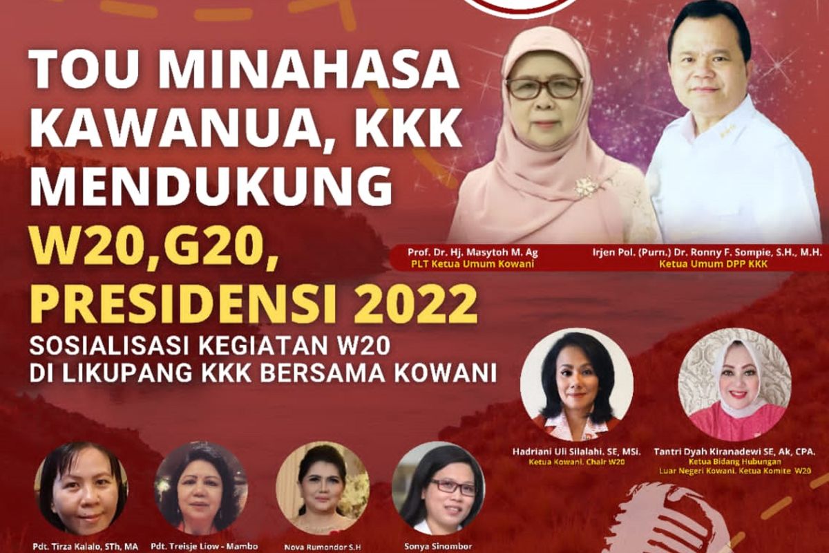 Kowani dan KKK siap sukseskan kegiatan W20 di Likupang-Sulut