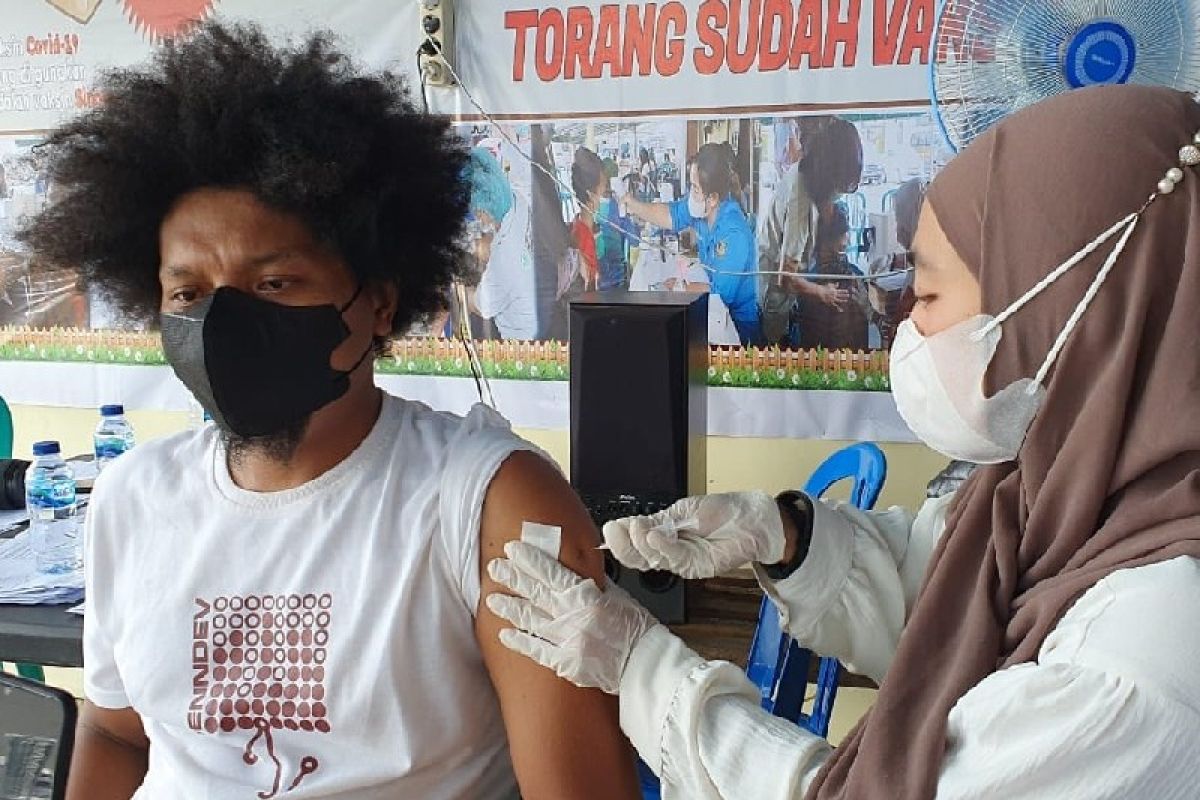 Cakupan vaksinasi tahap dua COVID-19 di Papua capai 22,29 persen