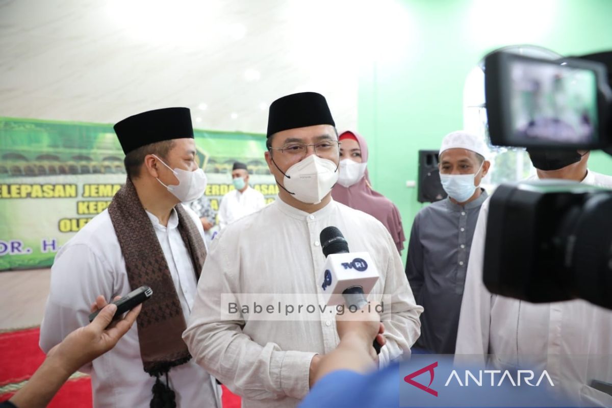Gubernur Bangka Belitung lepas keberangkatan 144 jamaah umrah ke Mekah