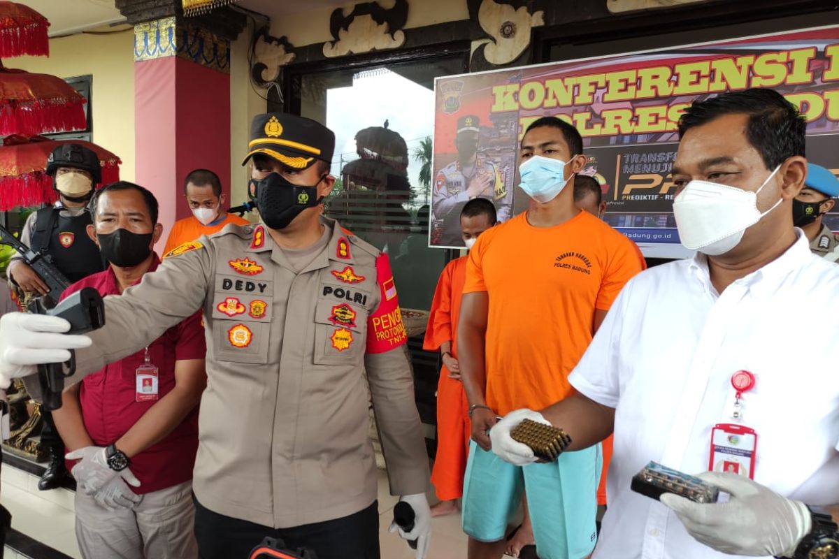 Polres Badung penjarakan pengguna sabu simpan pistol ilegal