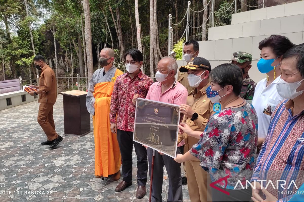 Bupati Bangka resmikan wisata religi Taman Tenang Sejahtera