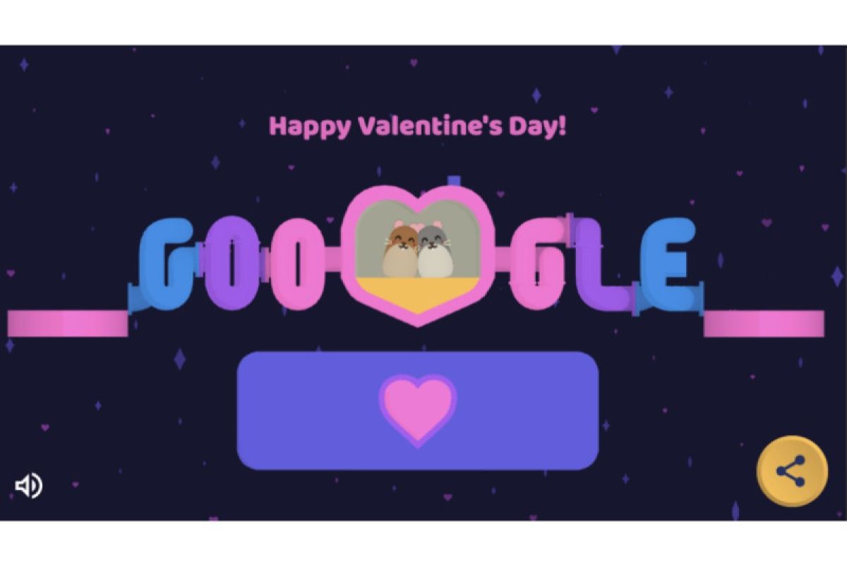 Google Doodle punya game mini Valentine
