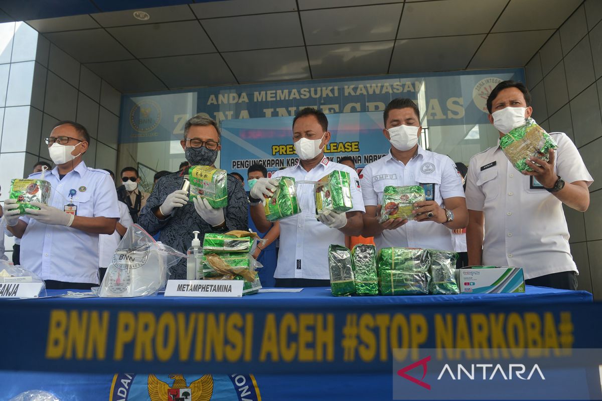 BNN gagalkan peredaran 14,3 kilogram sabu-sabu di Aceh