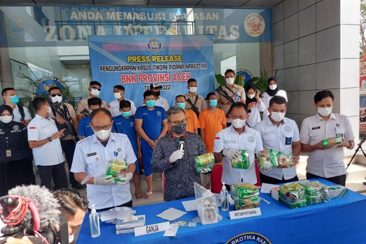 BNN gagalkan peredaran 14,3 kilogram sabu-sabu di Aceh Timur