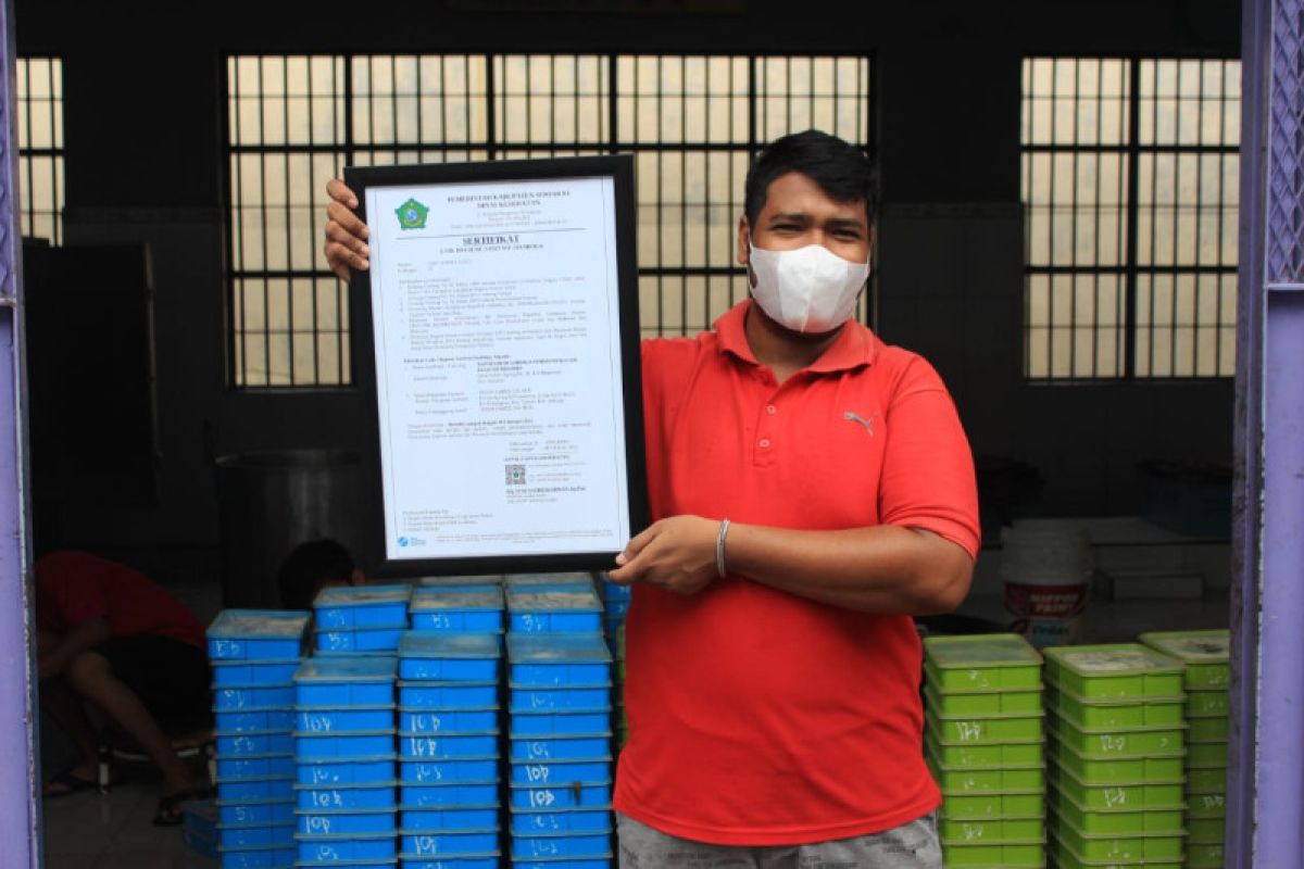 Dapur Lapas Sidoarjo memperoleh sertifikat laik hygiene sanitasi jasaboga