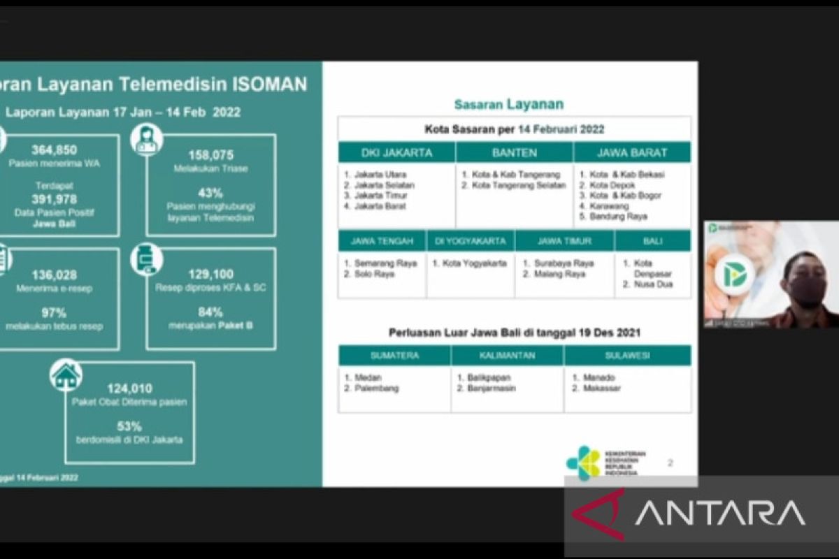 Patient with positive antigen result can access free isolation package