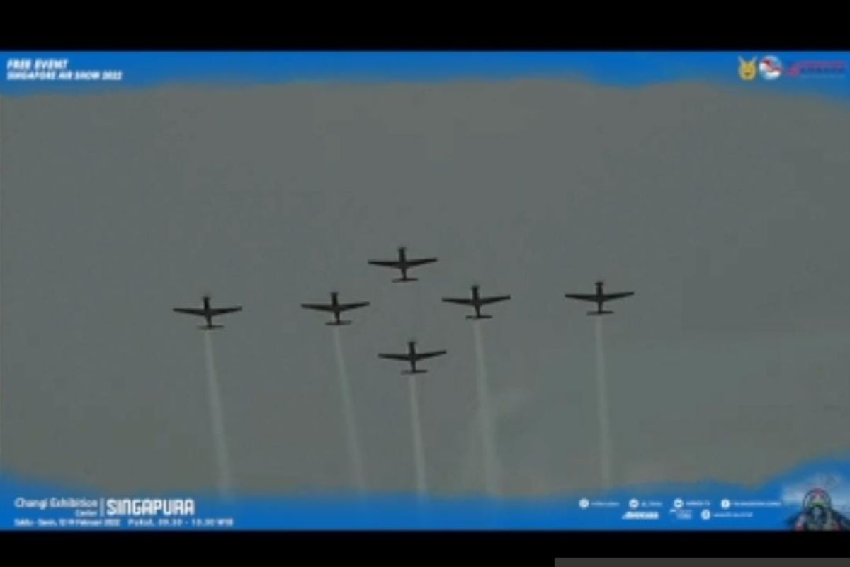 Jupiter Aerobatic Team TNI AU tampil memukau di Singapore Air Show