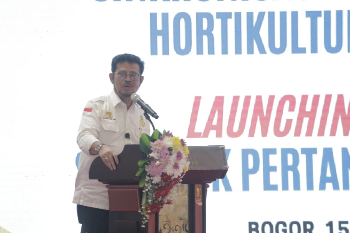 Mentan Syahrul Yasin Limpo luncurkan satu data statistik pertanian hortikultura