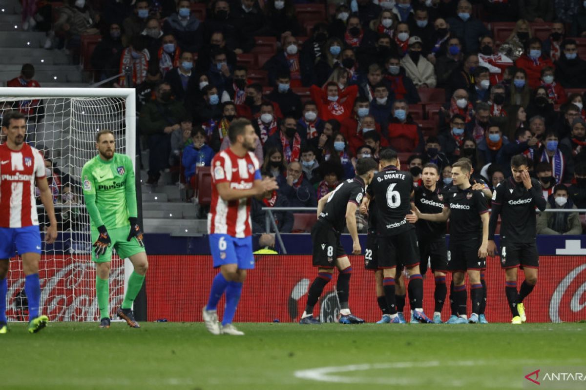 Atletico Madrid telan kekalahan 0-1 melawan Levante