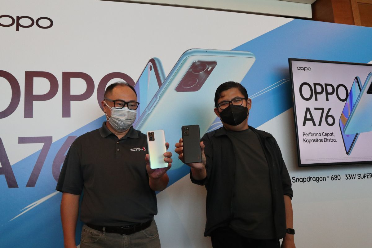 Ponsel Oppo A76 hadir dengan harga Rp3 jutaan