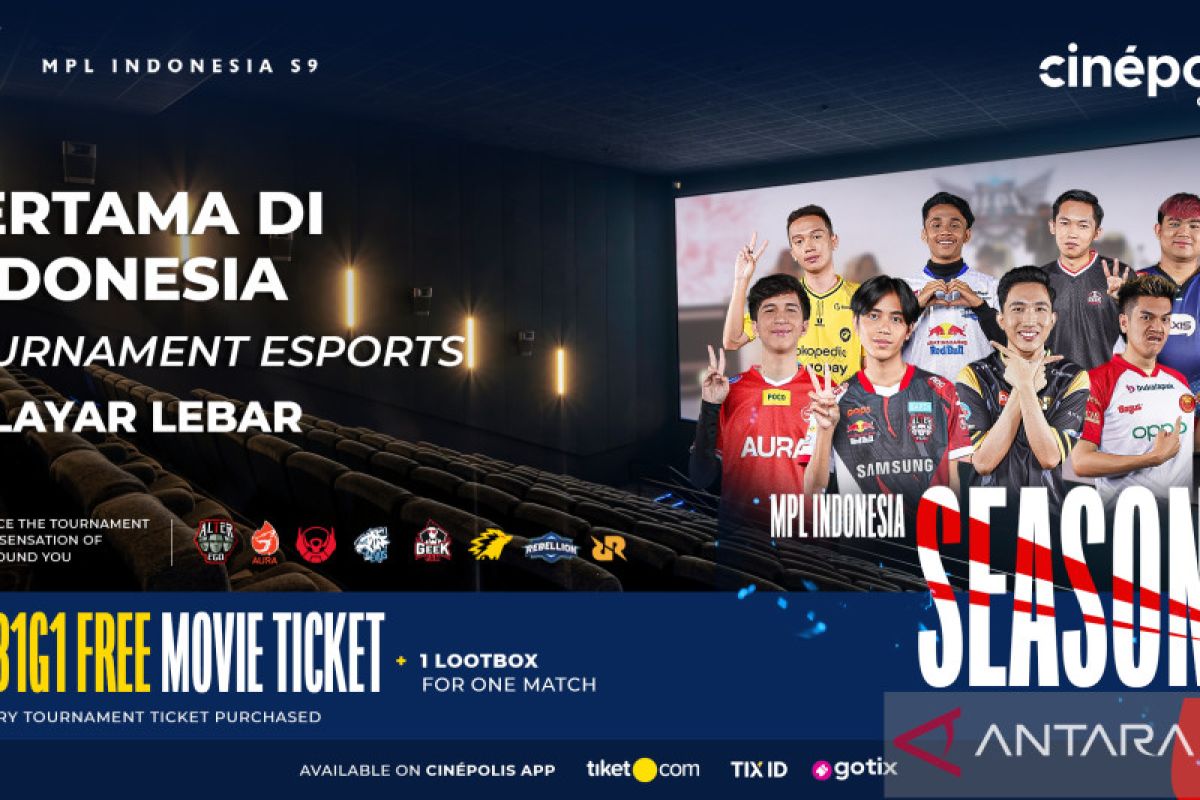 MPL Indonesia gandeng cinepolis tayangkan turnamen E-Sport pertama di layar lebar