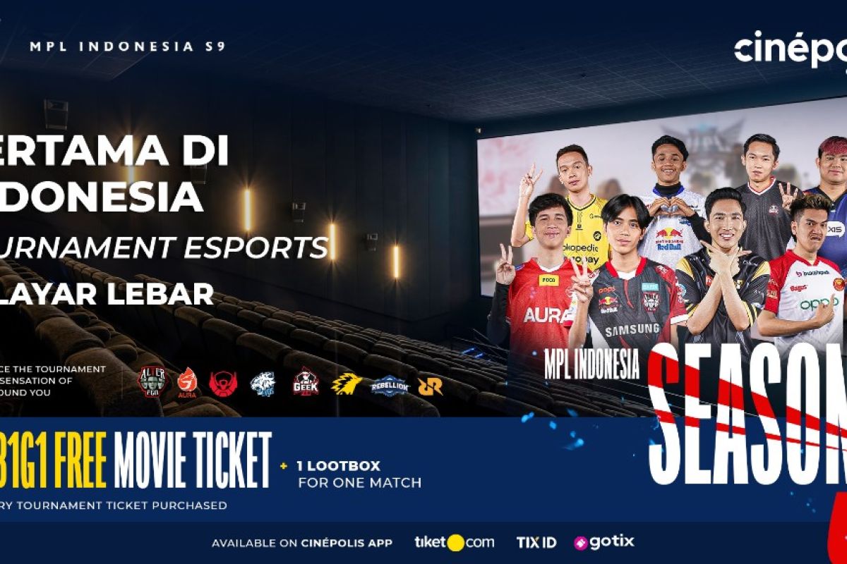 MPL Indonesia gandeng Cinepolis Cinemas gelar turnamen e-sports di layar lebar