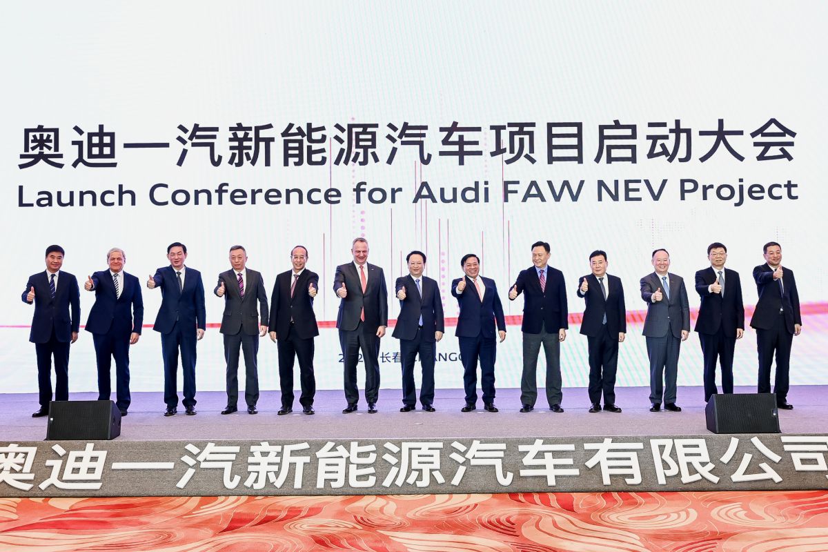 Audi dan FAW luncurkan proyek kendaraan energi baru senilai 30 miliar yuan di China
