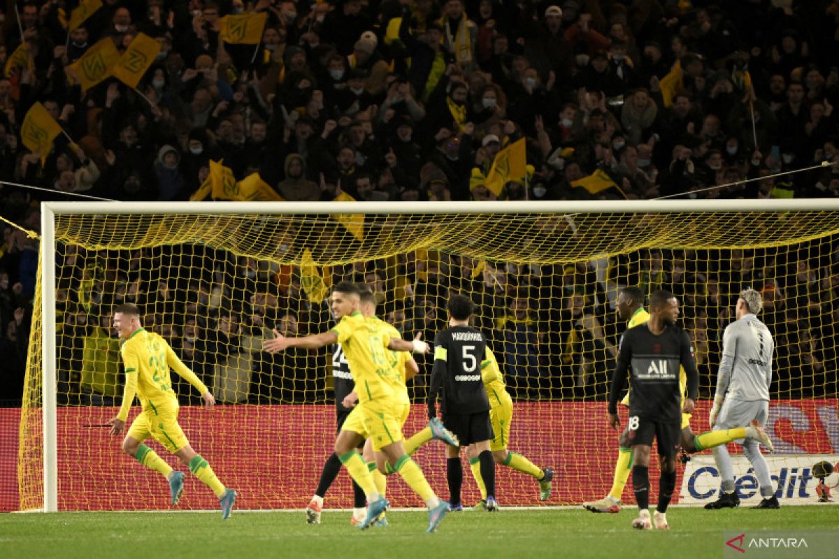 PSG tumbang 1-3 lawan Nantes