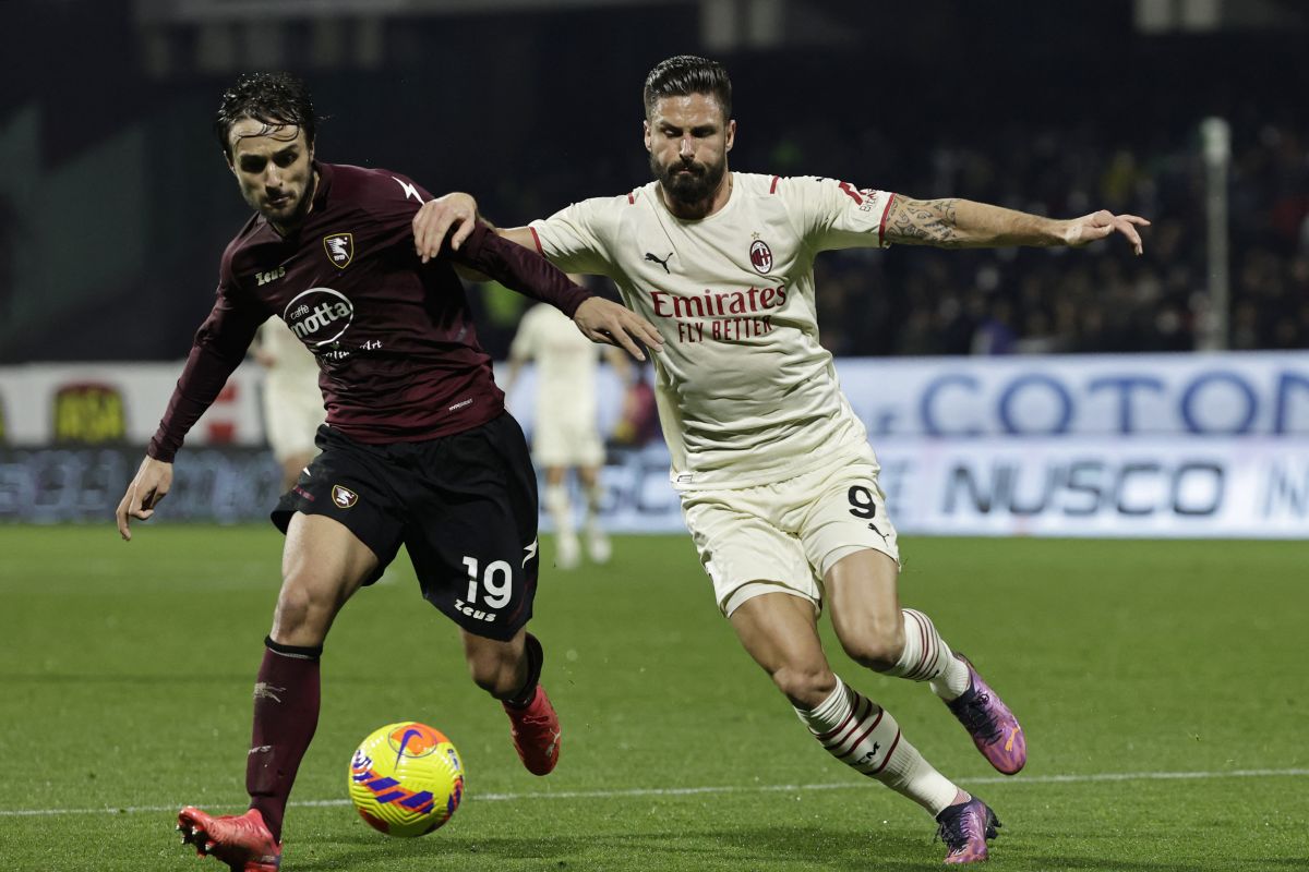 AC Milan bermain imbang lawan tim juru kunci Salemitana 2-2