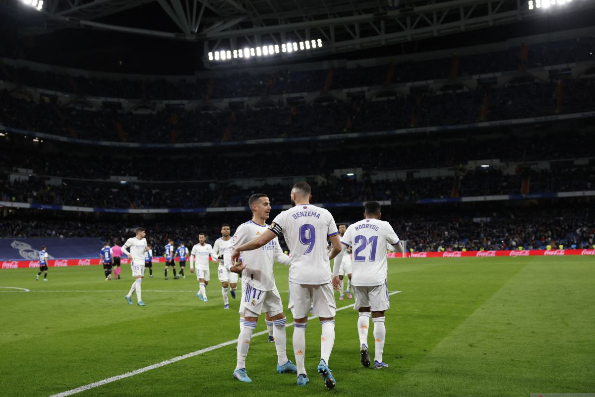 Real Madrid mencukur Alaves tiga gol tanpa balas