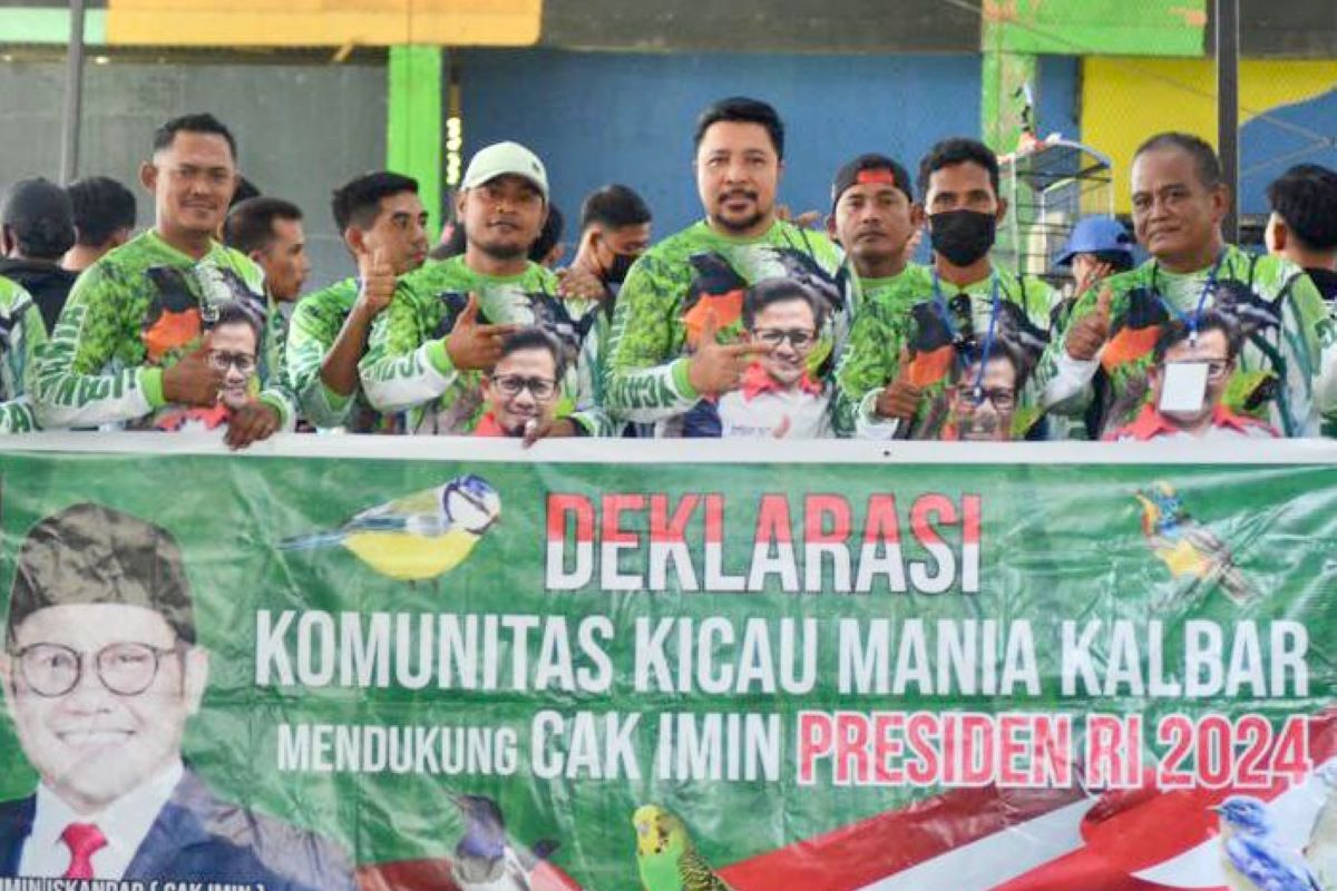 Komunitas Kicau Mania Kalbar dukung Cak Imin maju Pilpres 2024
