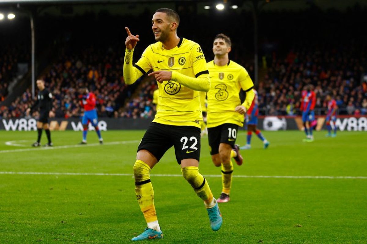 Liga Inggris-Gol tunggal Hakim Ziyech menangkan Chelsea atas Crystal Palace