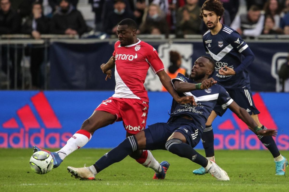Monaco tersandung di kandang  juru kunci Bordeaux yang menahan mereka seri 1-1
