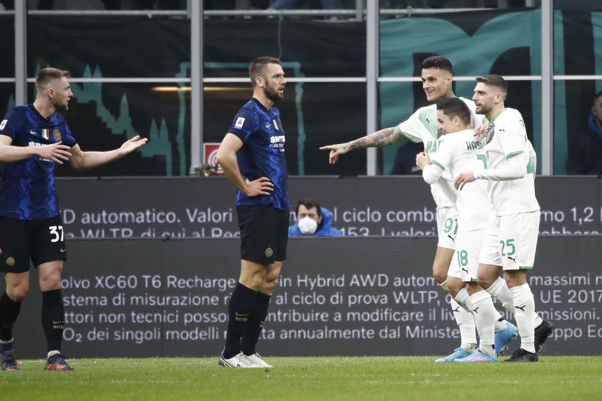 Inter Milan tumbang 0-2  di tangan Sassuolo