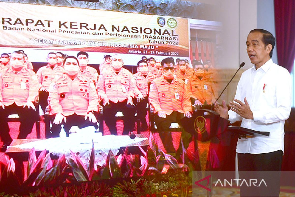 Presiden Jokowi minta Basarnas perbanyak inovasi