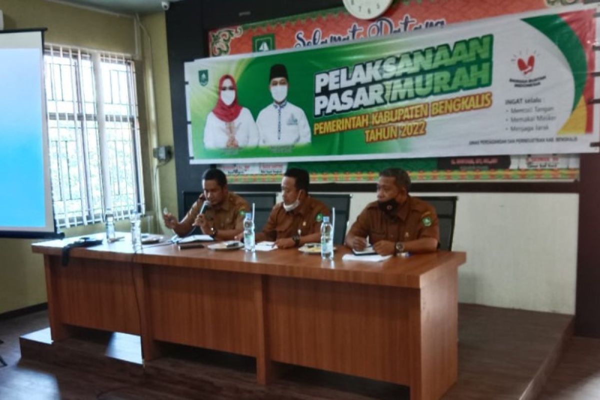 Disdagprin sosialiasi pasar murah di Kecamatan Siak Kecil