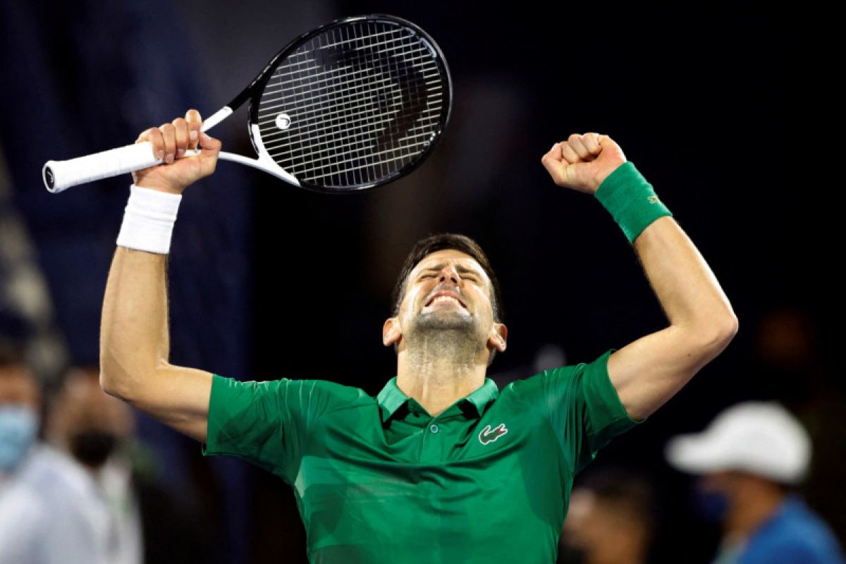 Djokovic kembali beraksi dengan raih kemenangan di Dubai Championships