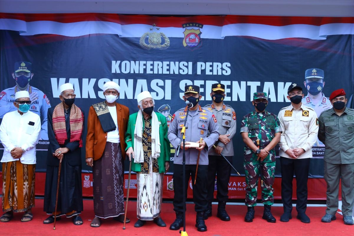 Kapolri apresiasi dukungan ulama di Banten terhadap program vaksinasi