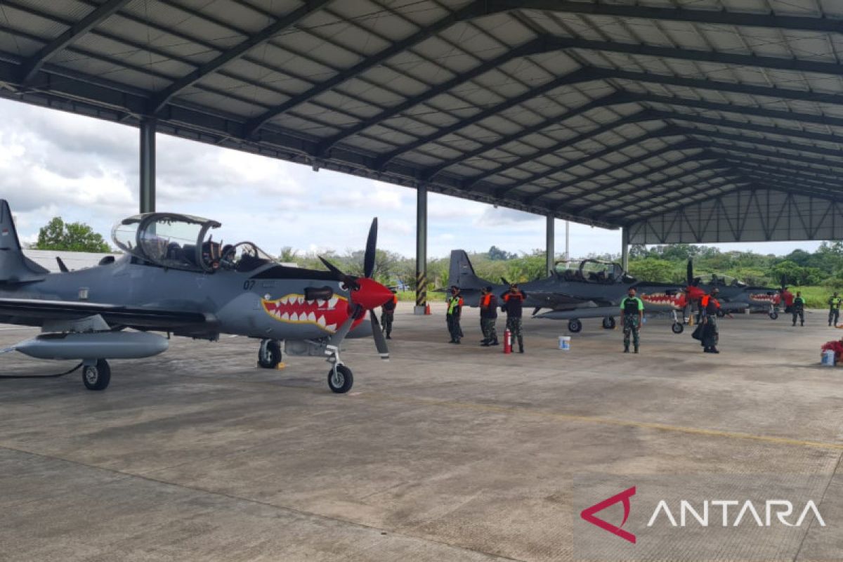 Tiga pesawat tempur TNI AU melaksanakan operasi di wilayah Ambalat