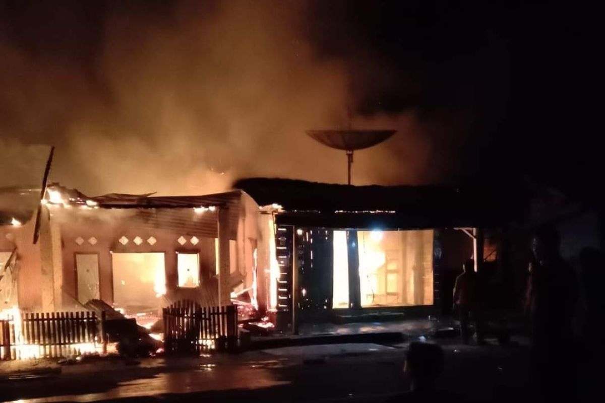 Sembilan rumah hangus terbakar di Aceh Tengah