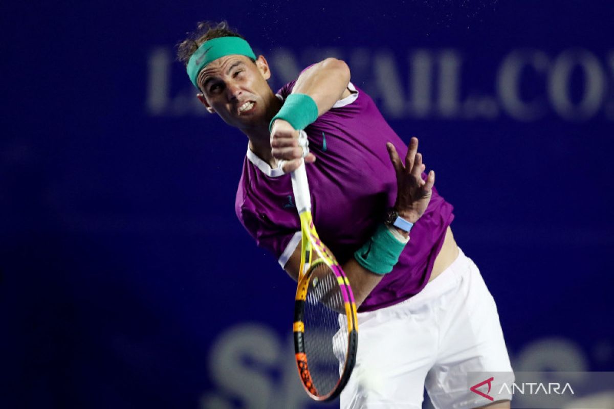 Nadal awali turnamen Mexican Open dengan kemenangan positif di babak pertama