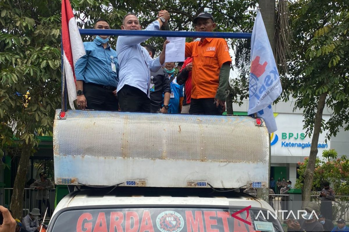 BPJAMSOSTEK Cikarang apresiasi aksi unjuk rasa buruh