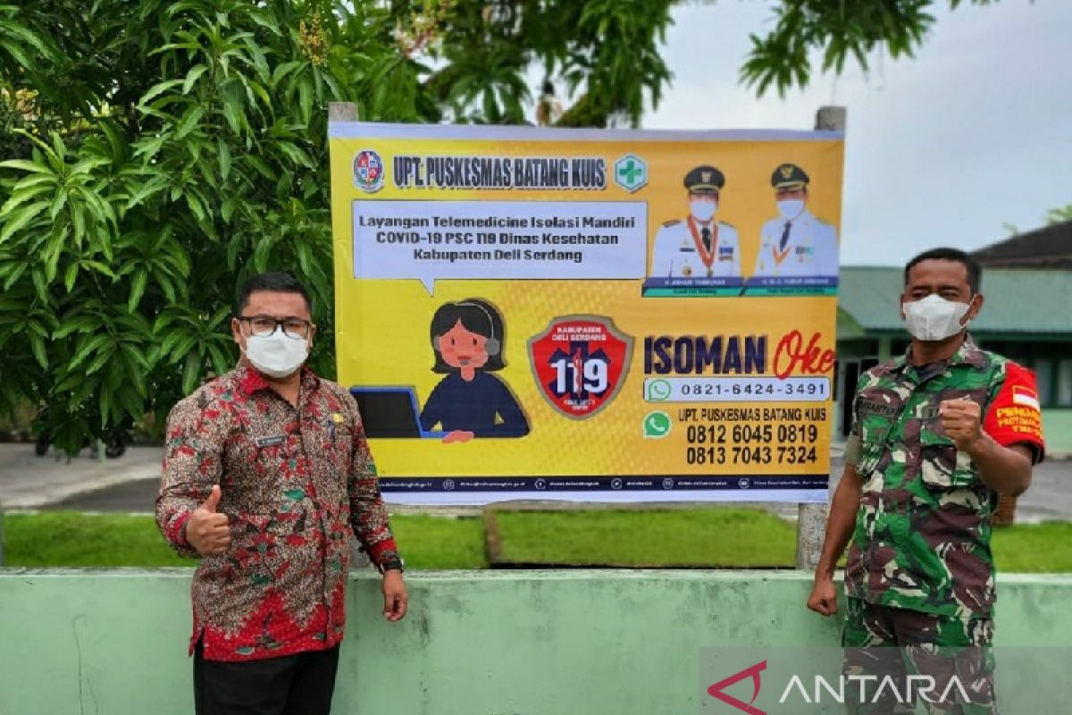 Telemedicine Dinkes Deliserdang sediakan konsultasi dan obat gratis untuk pasien COVID-19