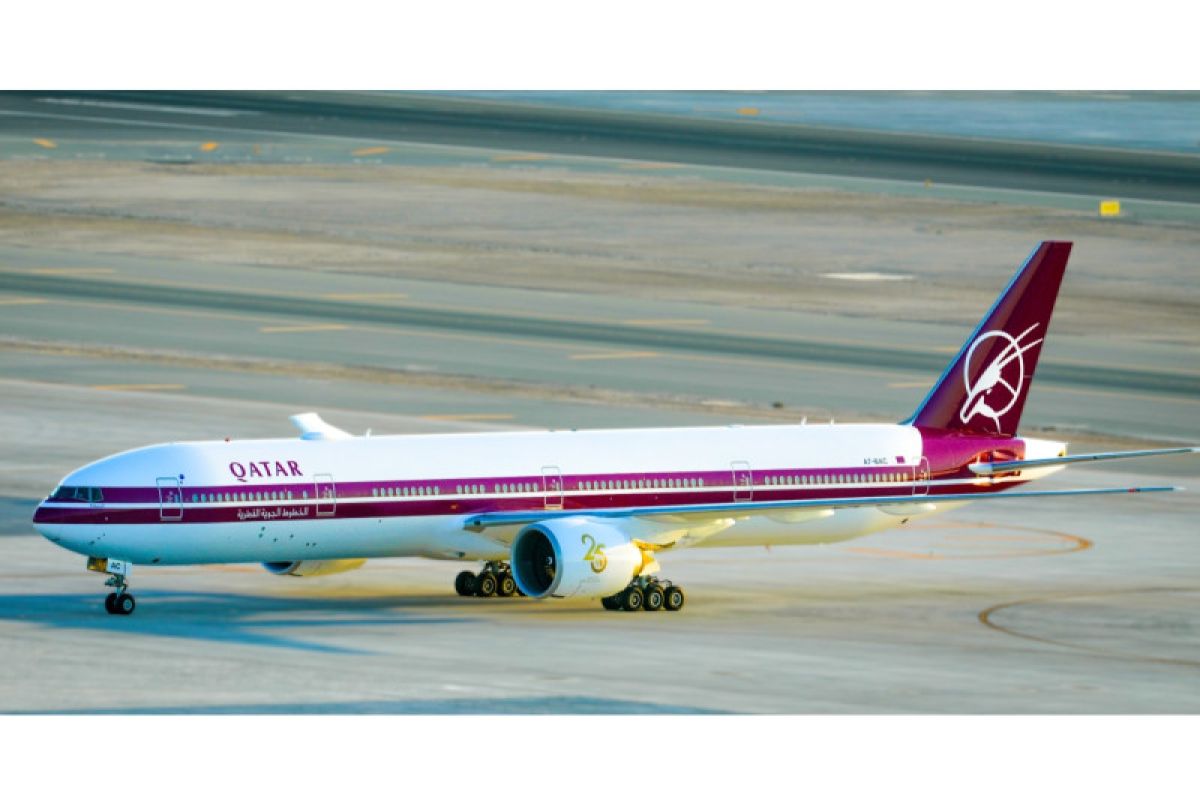 Pesawat retro unik untuk rayakan 25 tahun Qatar Airways